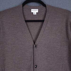 Spier & Mackay Knitwear Cardigan Mens 2XL Brown Merino Wool Button Front Sweater